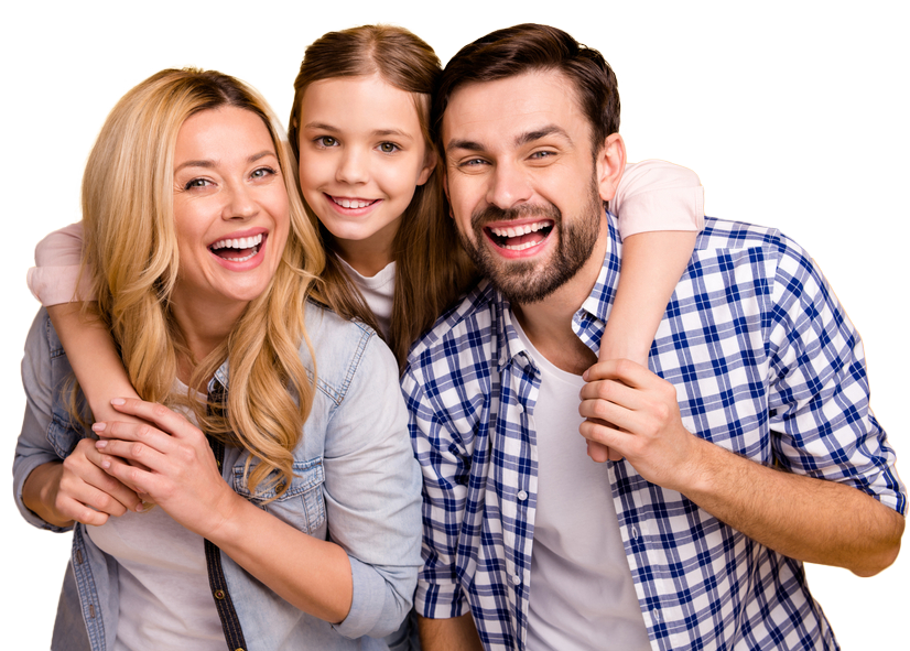 Family smiling