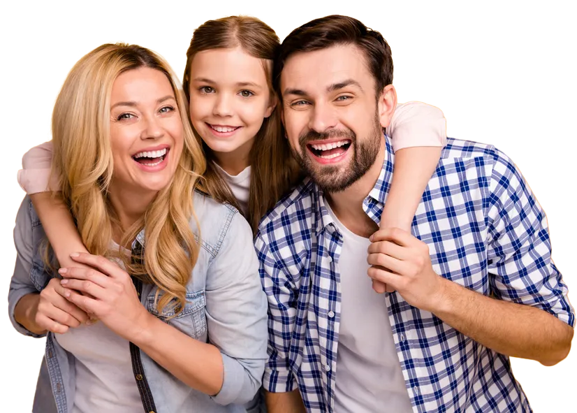 Family smiling