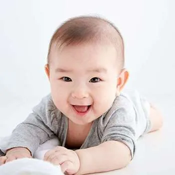 Baby smiling